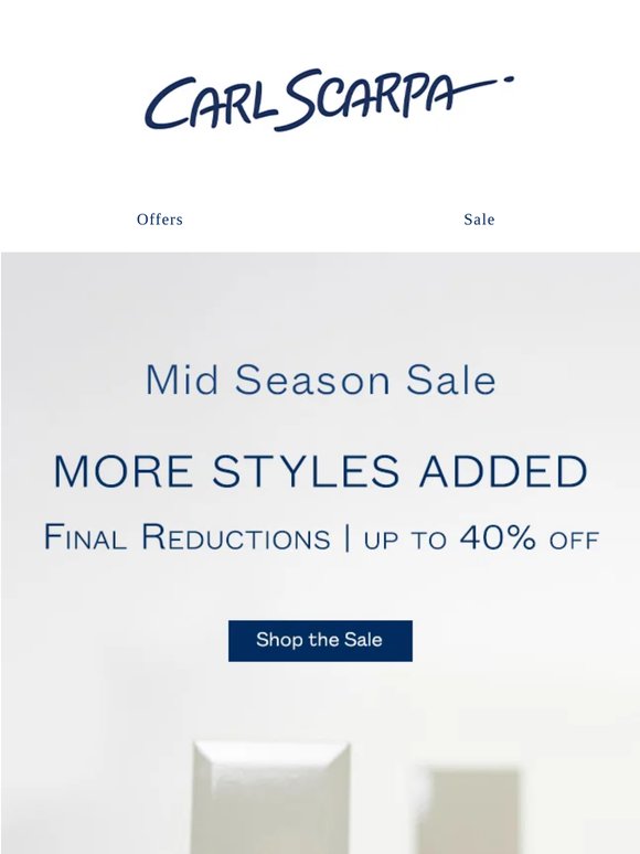 Mid Season Sale Finals 🔥 Up to 40% Off