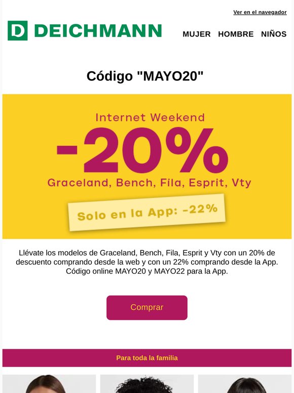 ¡Últimas horas de promo! -20% marcas TOP