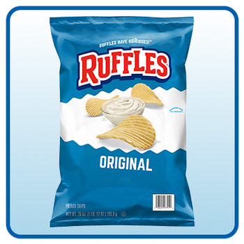 Ruffles Potato Chips, Original, 28 oz
