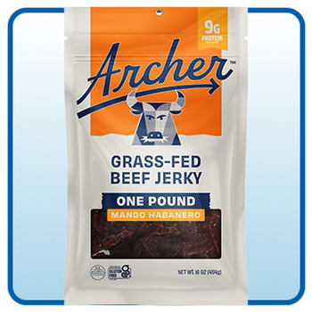 Country Archer Grass-Fed Beef Jerky, Mango Habanero, 16 oz