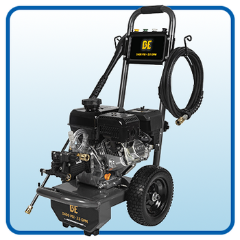 BE Power 3,400 PSI 2.5 GPM, 223cc, Cold Water Gas Pressure Washer