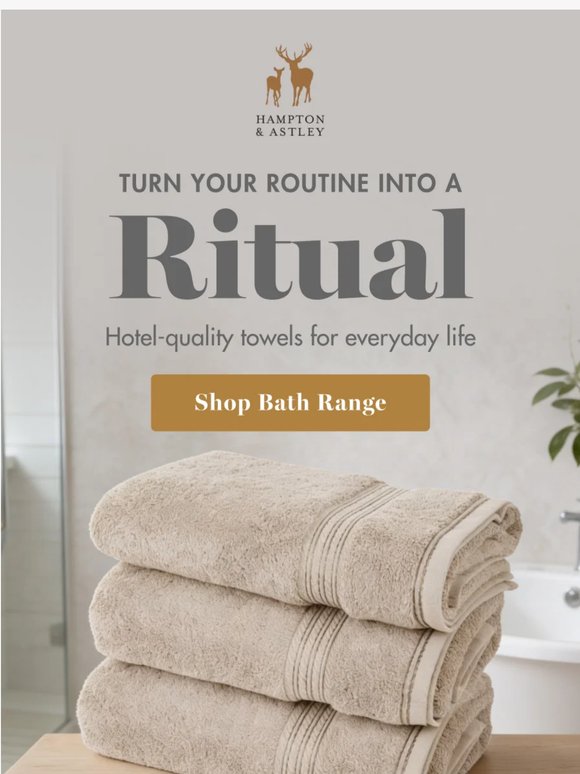 Your bath towels should be approved