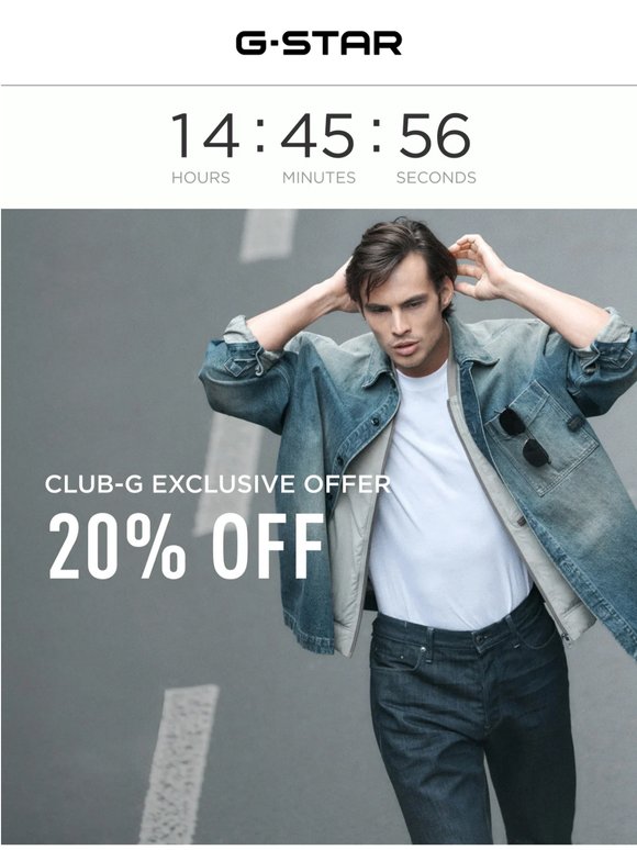 CLUB-G: Last Day for 20% Off