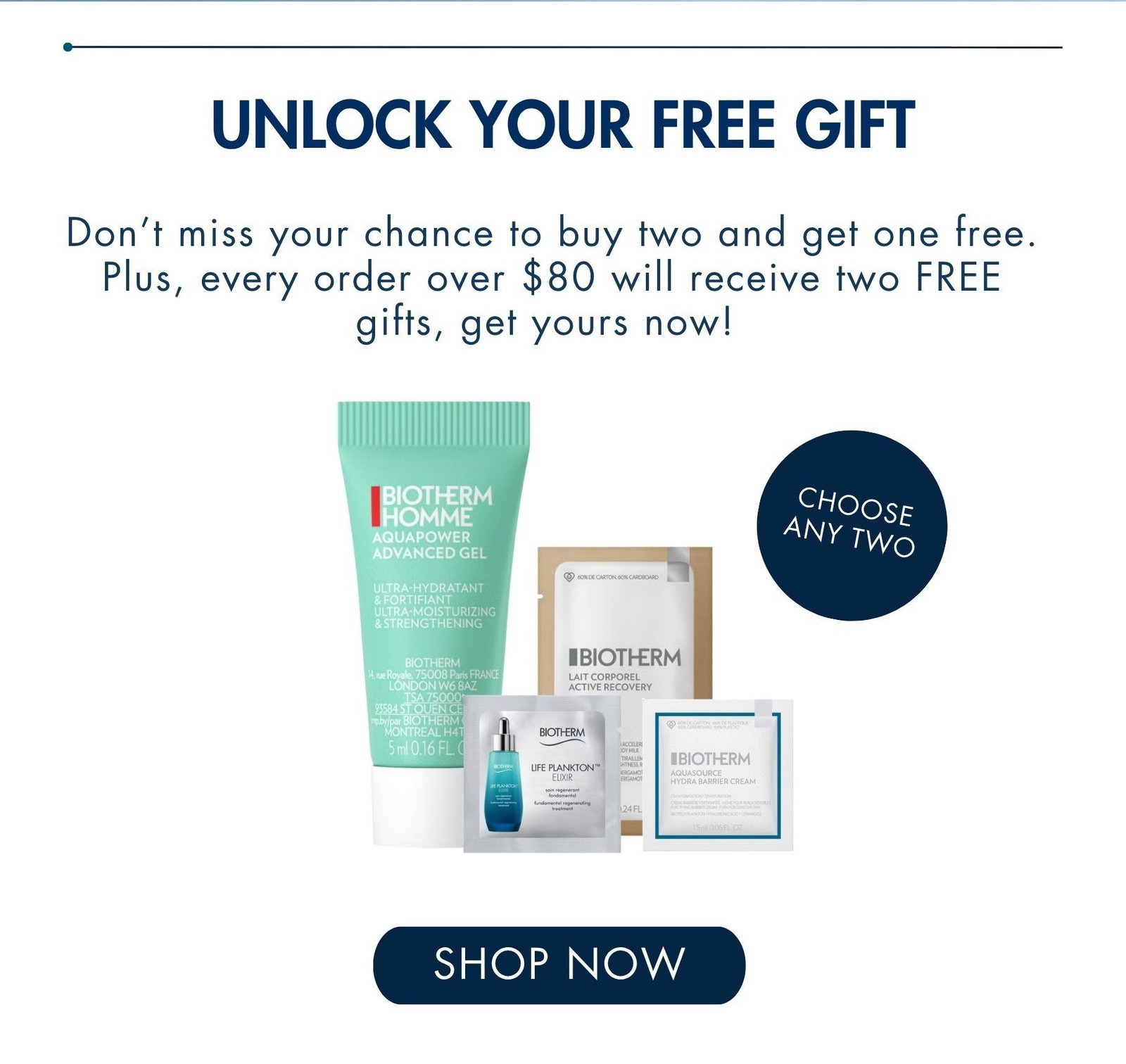 Buy two, get one free