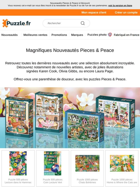 Nouveautés Pieces & Peace à Découvrir