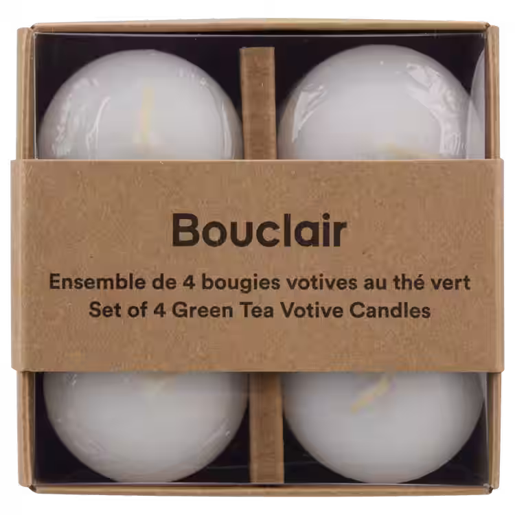 Image of Green Tea Votive Candles Set of 4