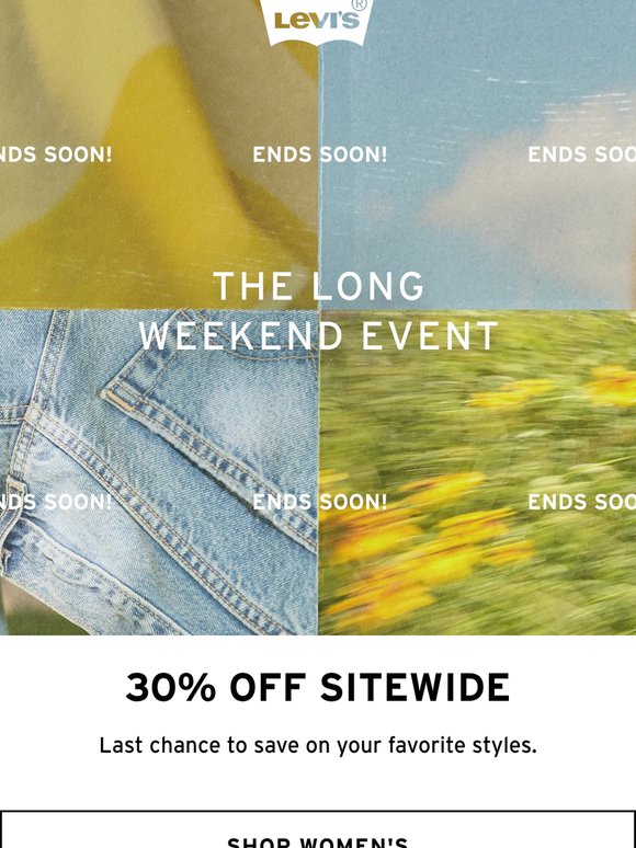 Don’t miss out! The Long Weekend Event ends soon