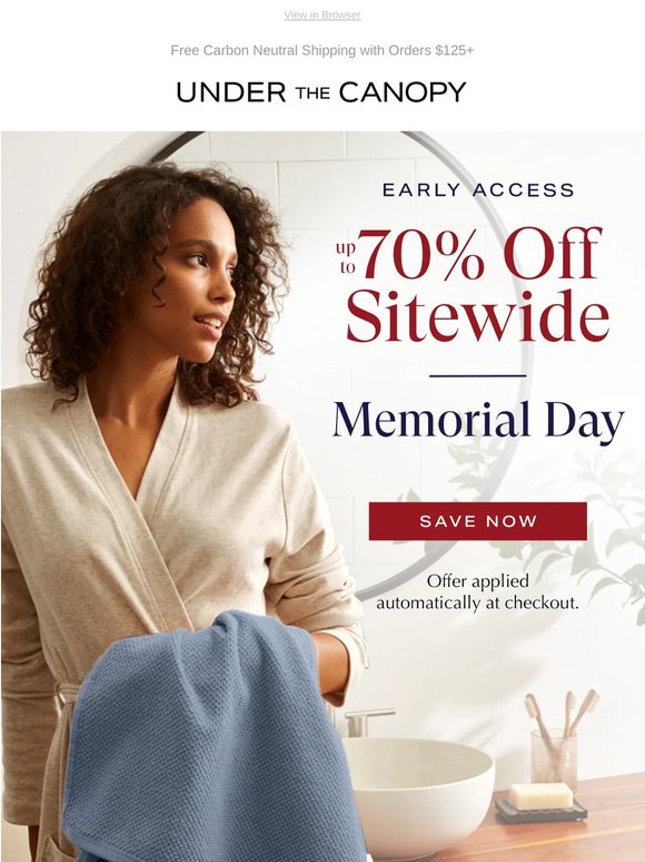 Up to 70% Off Sitewide! 🌱