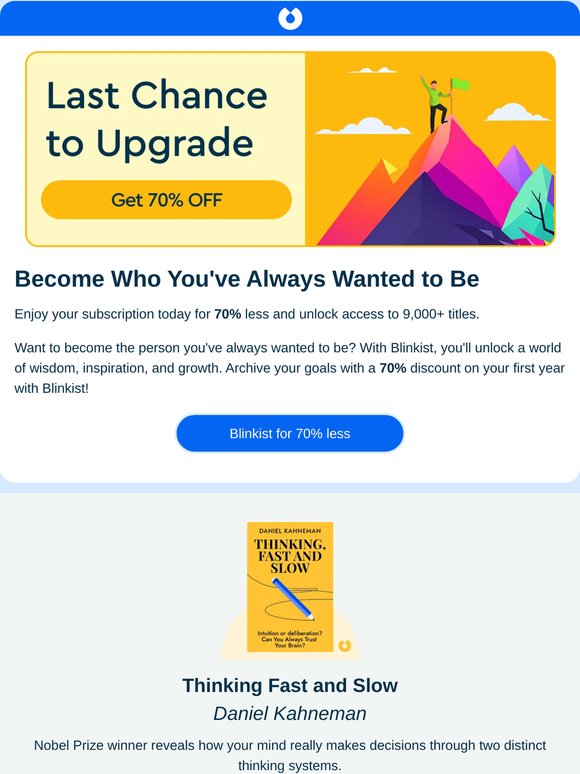 [Sale extended] 70% off for +9,000 life changing book summaries