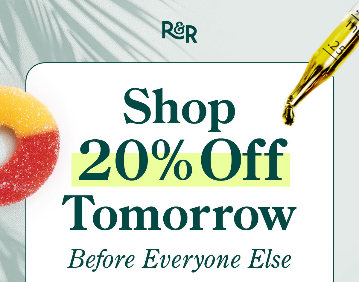 Shop 20% Off Tomorrow Before Everyone Else