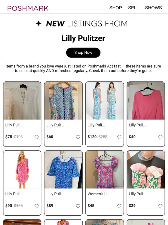 Just In: Lilly Pulitzer at up to 70% off