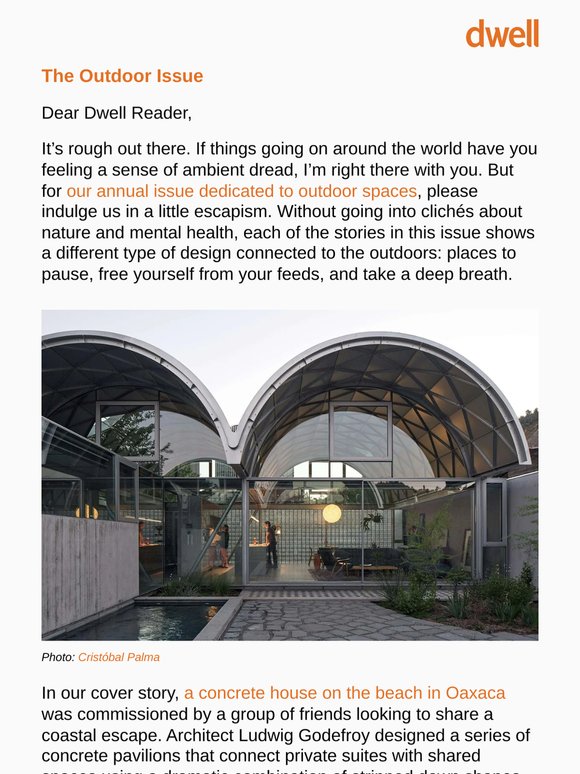 Editor’s Letter: Places to Unplug