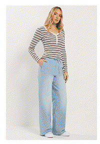 LTS Tall Light Blue Wide Leg Jeans