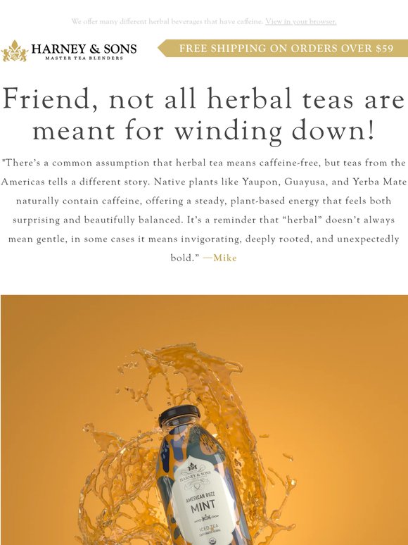 ⚡Discover these bold, caffeinated herbal teas!