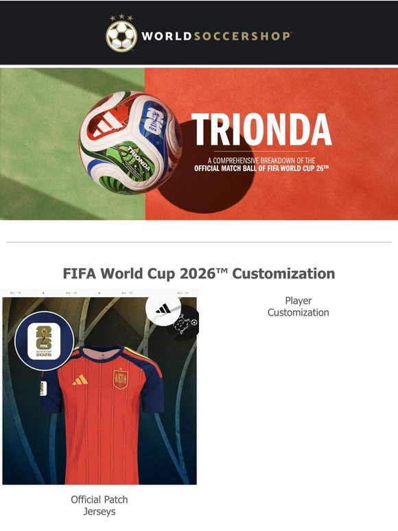 Customize your FIFA World Cup 26™ gear 🌎