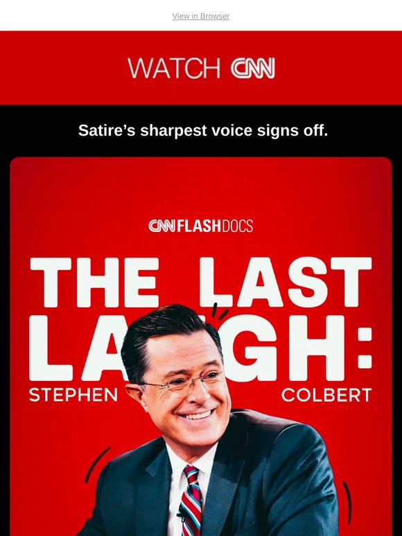 Colbert’s last laugh.