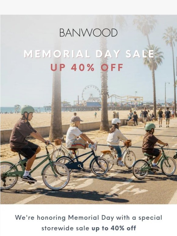 Memorial Day Sale Starts Now – Up to 40% Off
