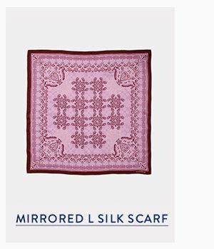 Mirrored L Silk Scarf