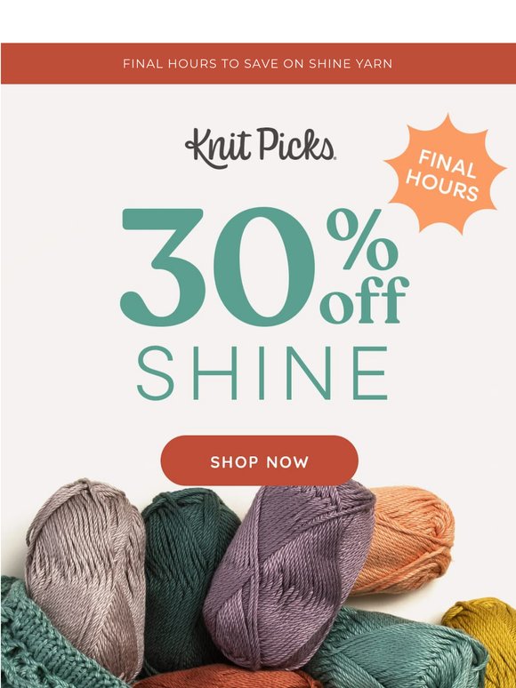 Last Day for 30% Off Shine