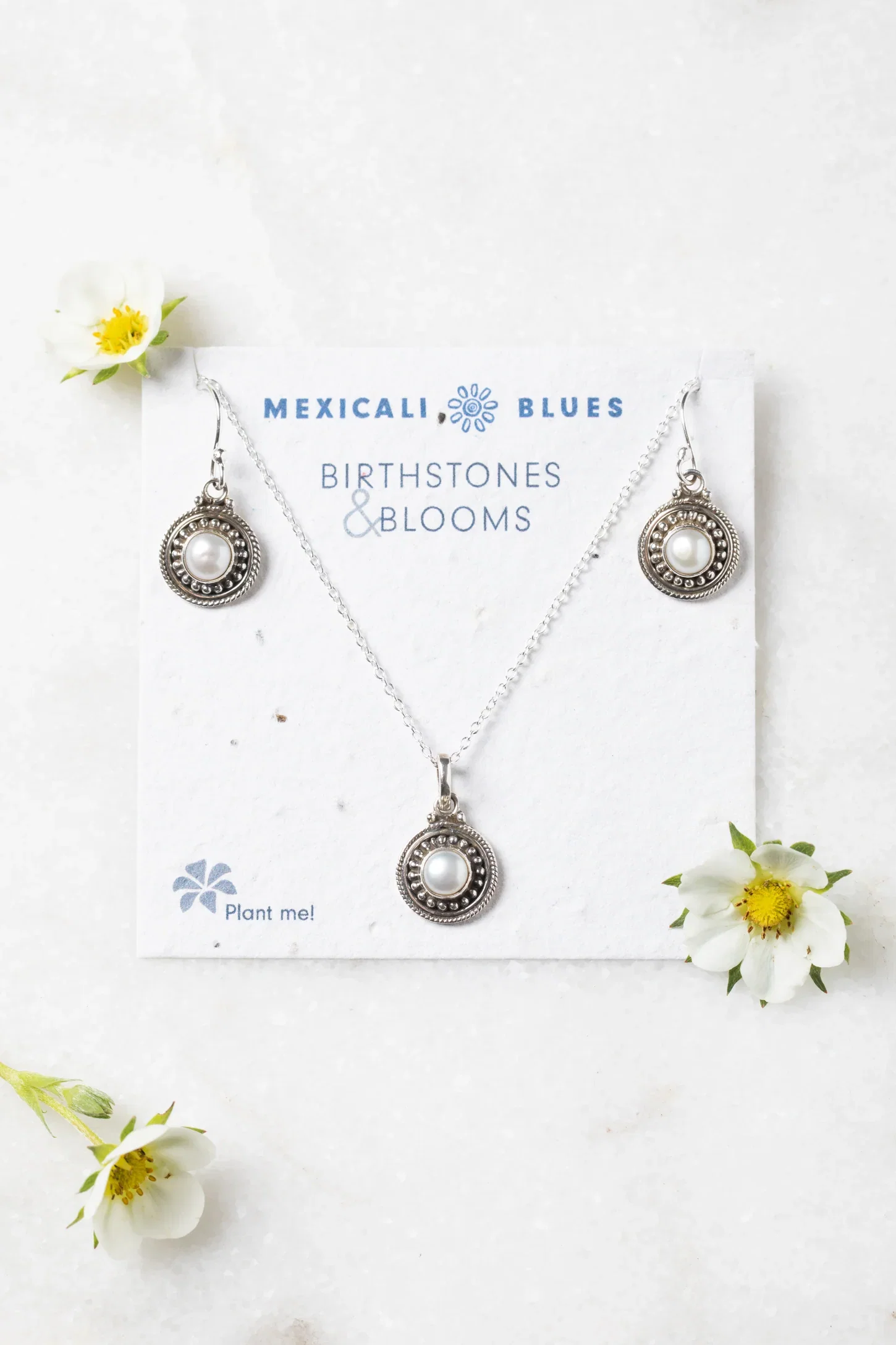 Image of Birthstones and Blooms Gemstone Gift Set
