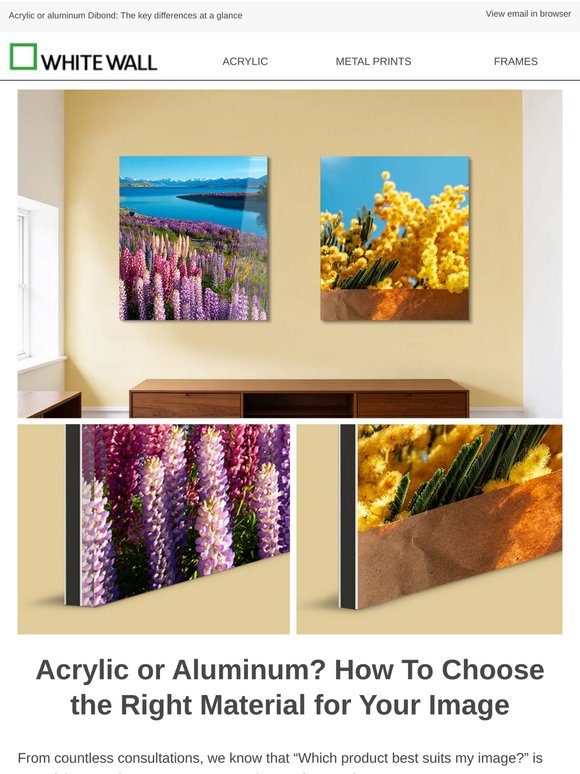 The Perfect Match: Which Material Is Right for Your Photo?