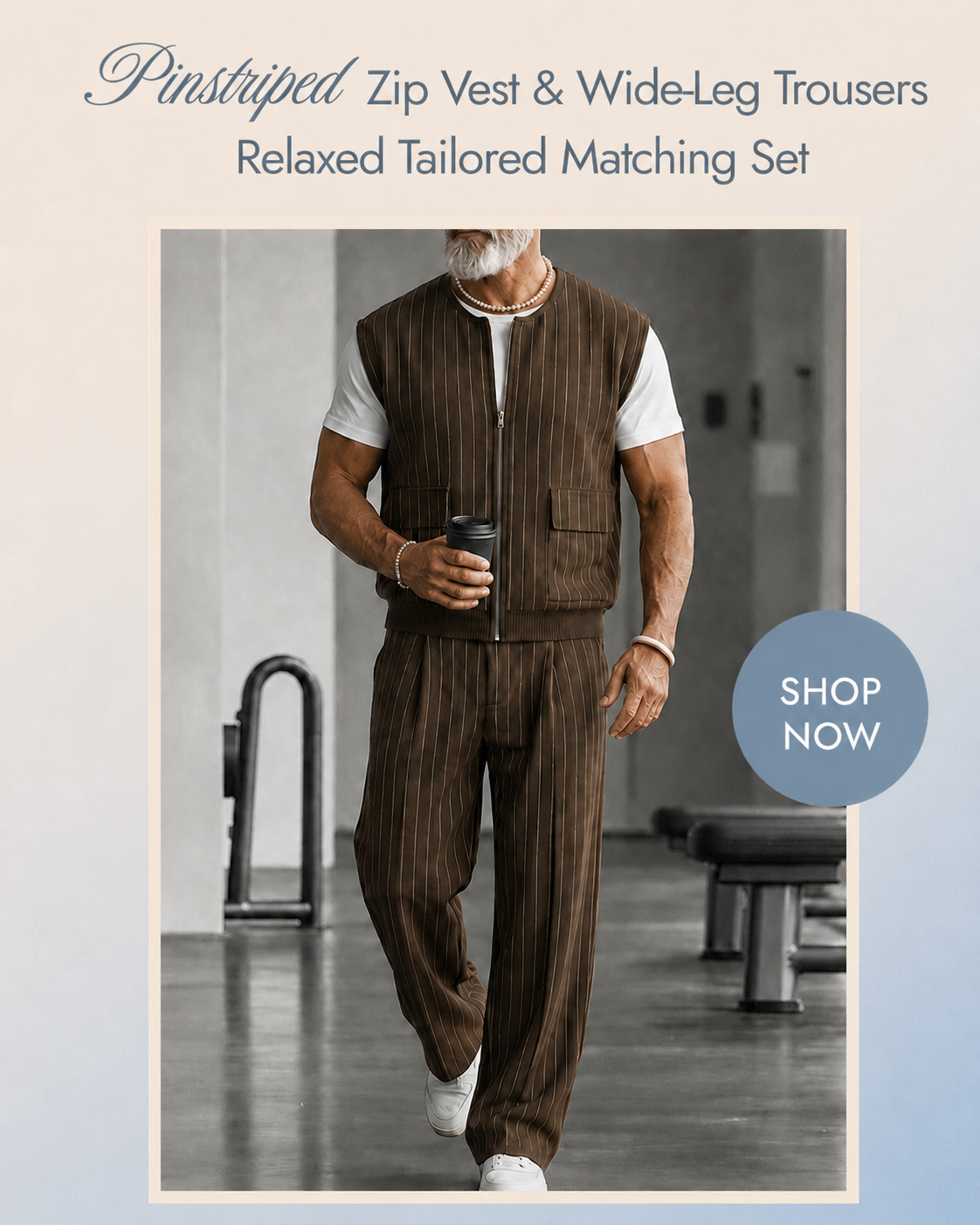 urban-casual-pinstripe-zip-up-vest-pants-set