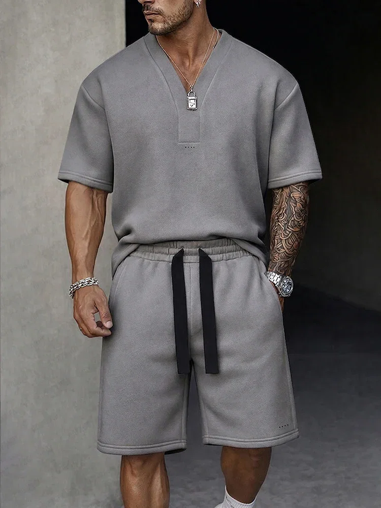 Image of Casual Premium T-shirt Shorts Sports Set
