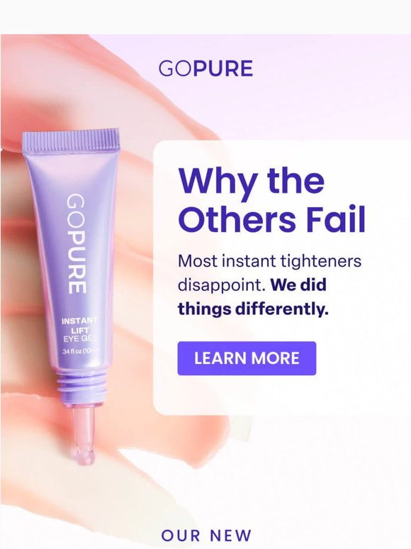 Why most eye tighteners fail