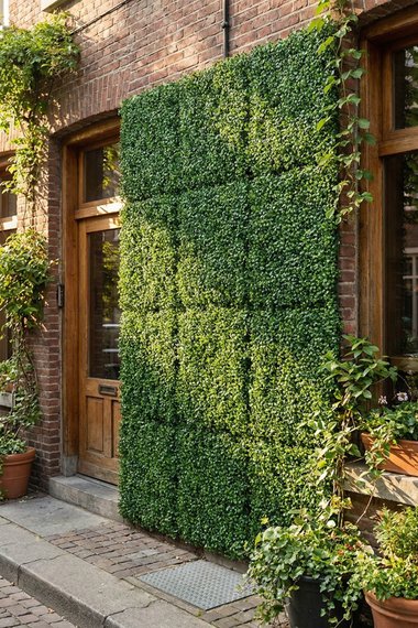 6 Pcs Artificial Boxwood Plant Panel Wall Decoration Privacy Hedge Screen