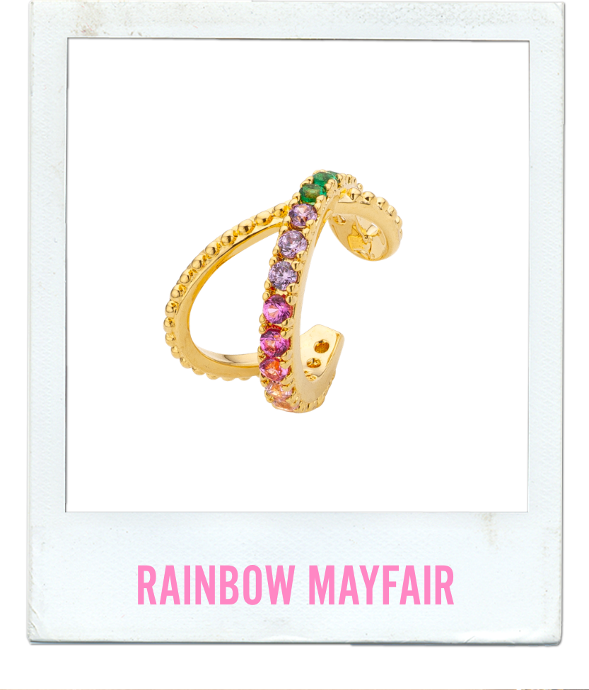 EARCUFF - RAINBOW MAYFAIR