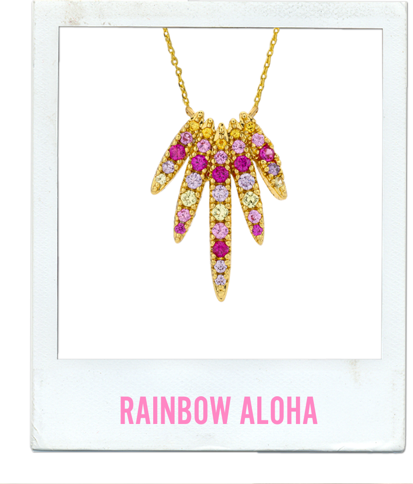 COLLIER - RAINBOW ALOHA