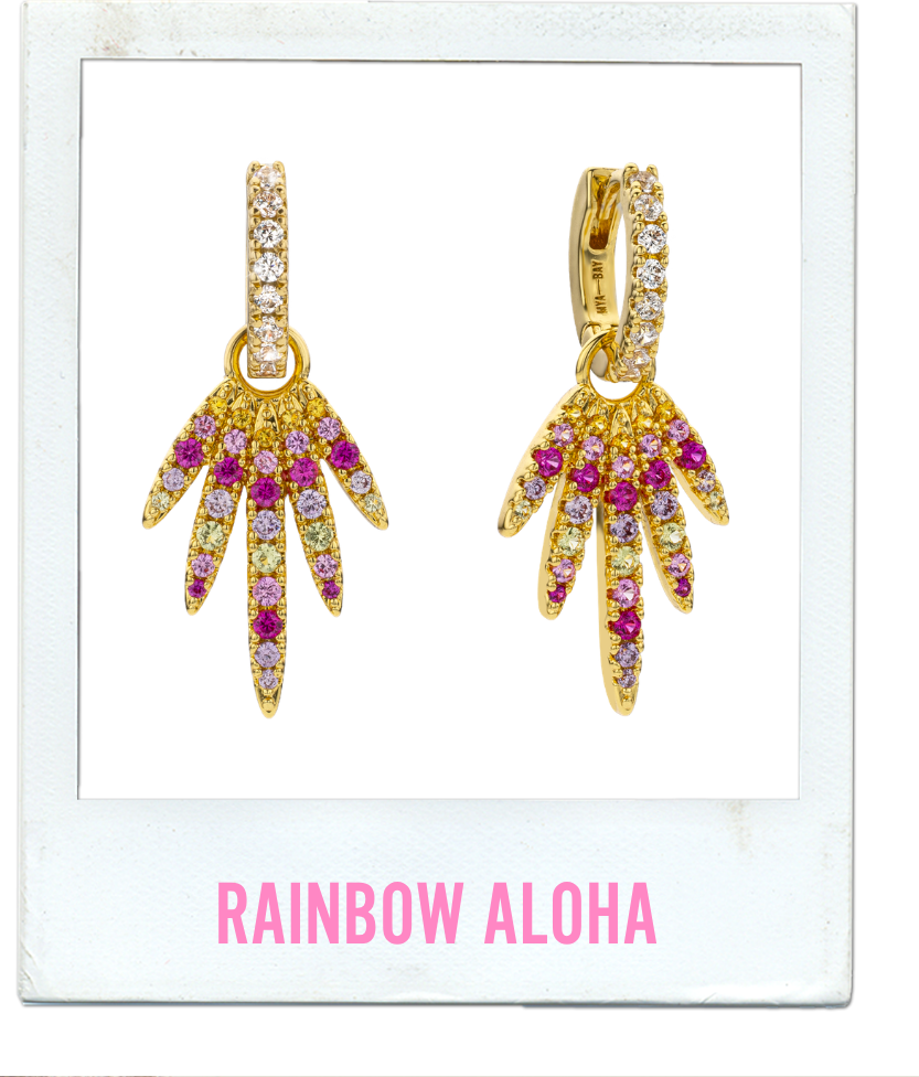 BOUCLES D'OREILLES - RAINBOW ALOHA