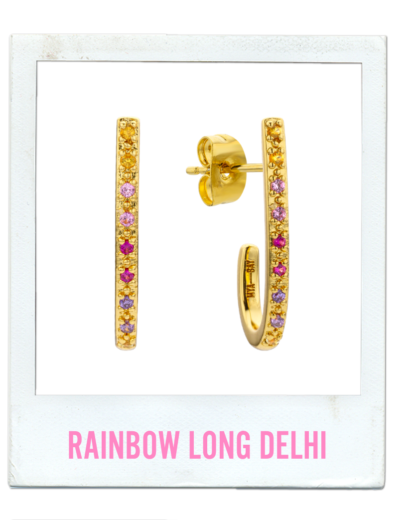 BOUCLES D'OREILLES - RAINBOW LONG DELHI