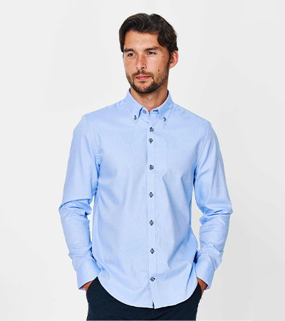 Tailored Fit Paris Oxford Long Sleeve Shirt