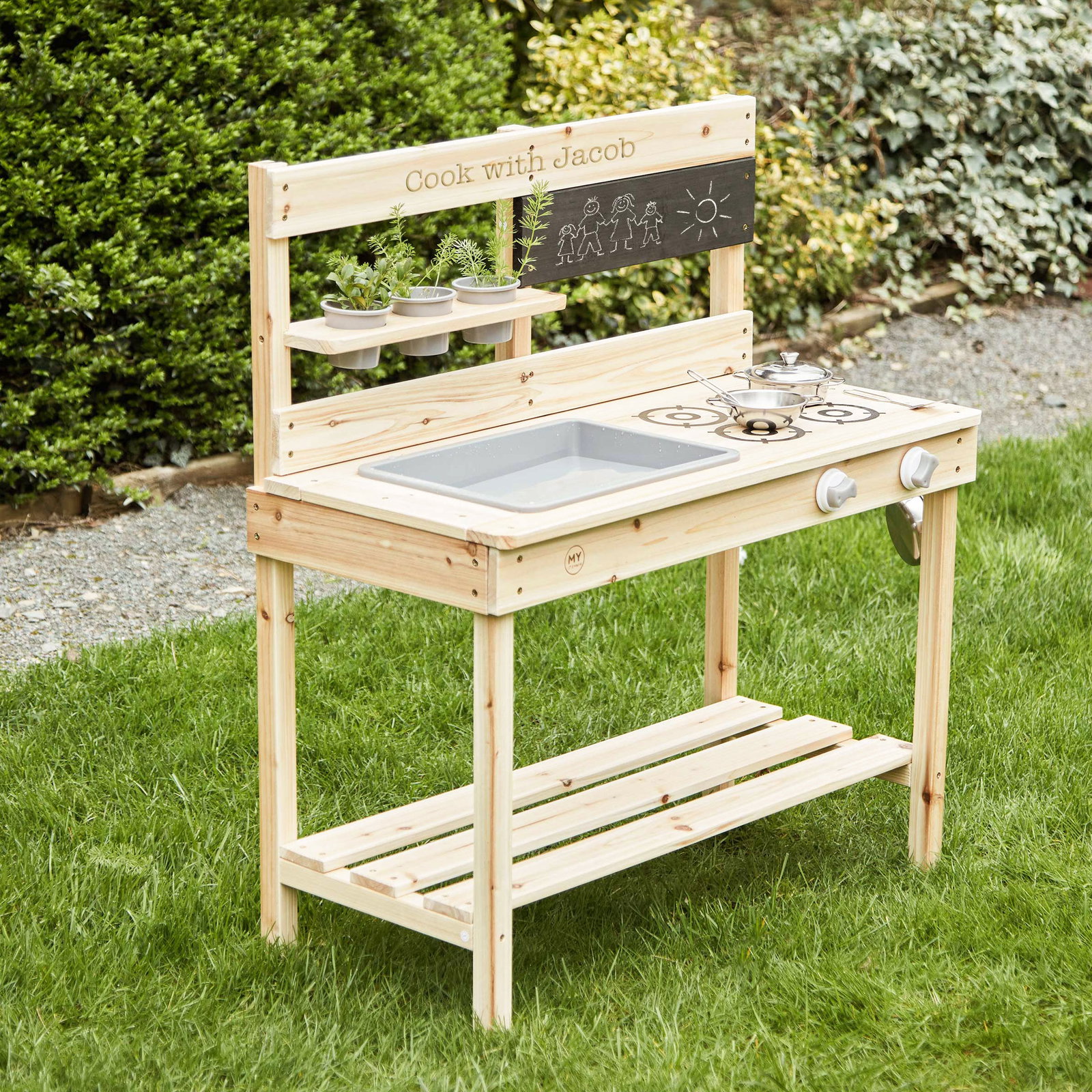 Image of Personalised Wooden Mud Kitchen