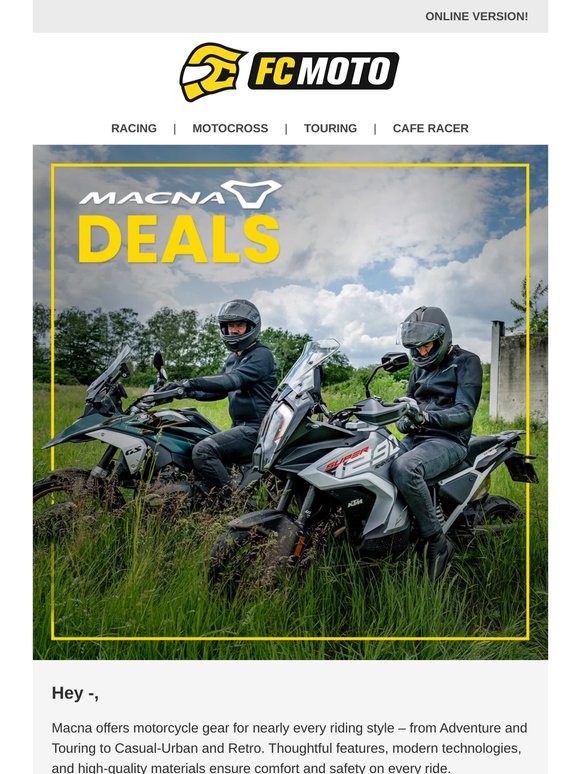 🏍️ Macna Deals