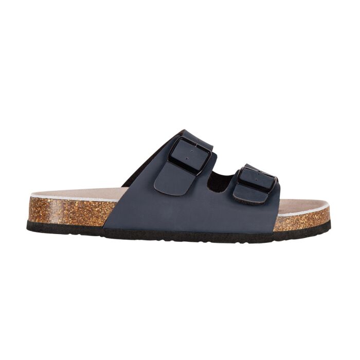 West Style Tiefbett-Pantolette, unisex, anatomisches Fussbett marine