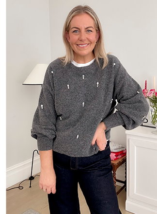Embellished Brushed Jumper