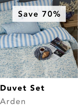 Burleigh x Bedeck of Belfast Arden Bedding in Light Blue