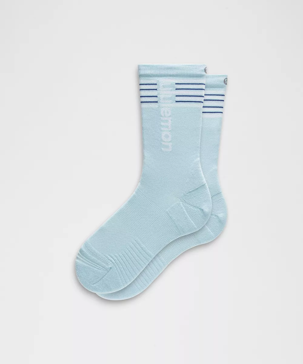 Unisex Power Stride Crew SocksStripe