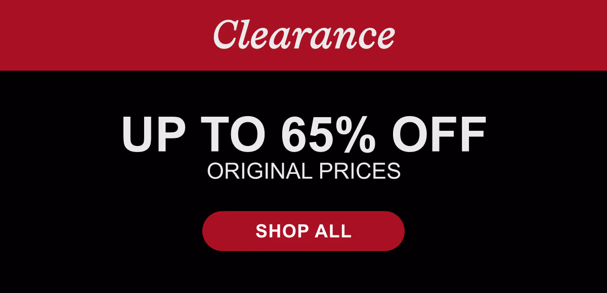 Clearance Up to 65% Off Original Prices | Shop All