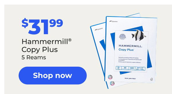 $31.99 Hammermill® Copy Plus (5 Reams) - Shop now