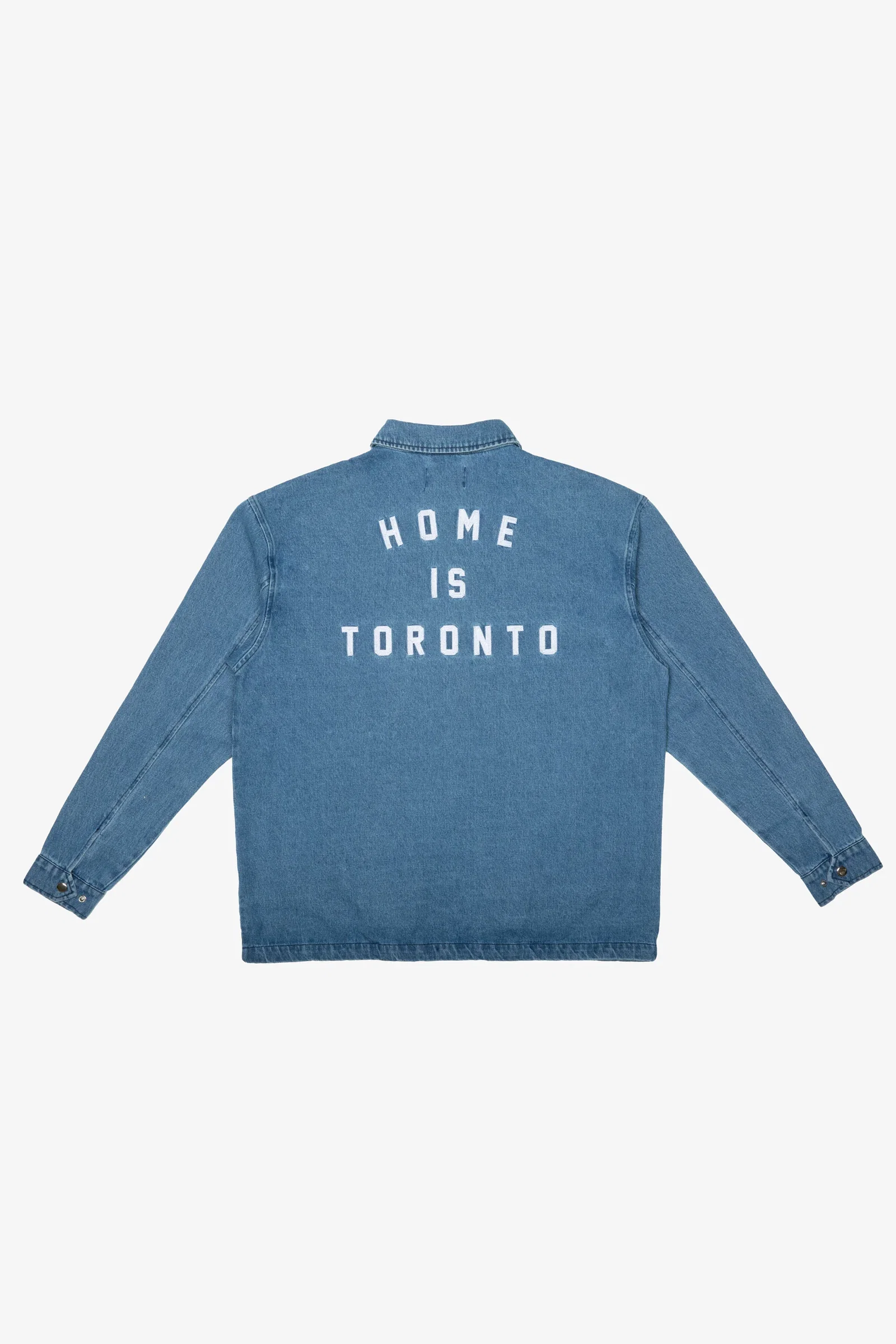 Image of Home is Toronto Anniversary Coach Jacket - Denim
