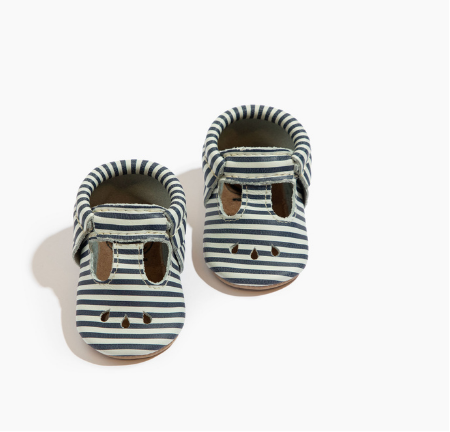 Navy and White Stripes Mary Jane