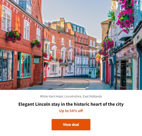 Elegant Lincoln stay in the historic heart of the city