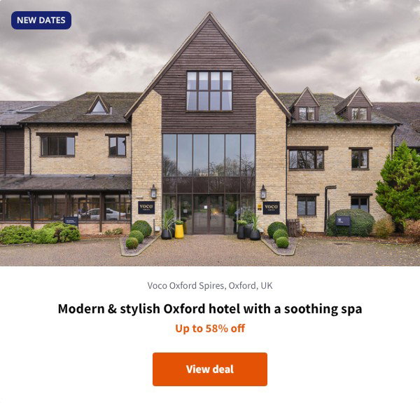 Modern & stylish Oxford hotel with a soothing spa