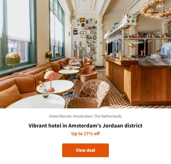 Vibrant hotel in Amsterdam%27s Jordaan district