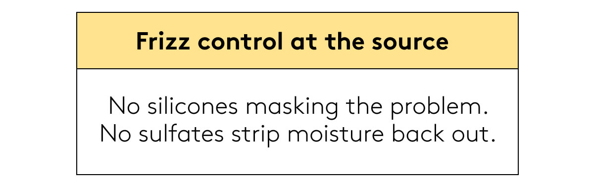 Frizz control at the source 