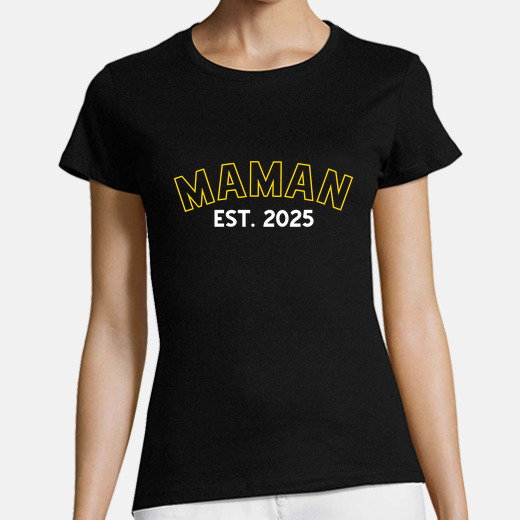 T-shirt future maman avec année personnalisable