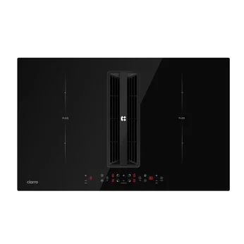 Ciarra ONE Induktionskochfeld mit Dunstabzug Ultra 830 mm mit integriertem Plasma⁺-System und Boost und Flexzone CBBEH834BBFF-OW
